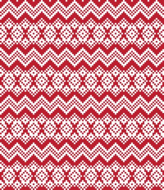 Moda tekstil, örgü ve grafikleri için kırmızı Noel panayırı desenli arka plan