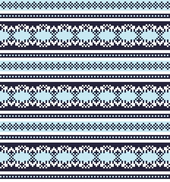 Fondo Patrón Isla Feria Sky Blue Christmas Para Textiles Moda — Vector de stock