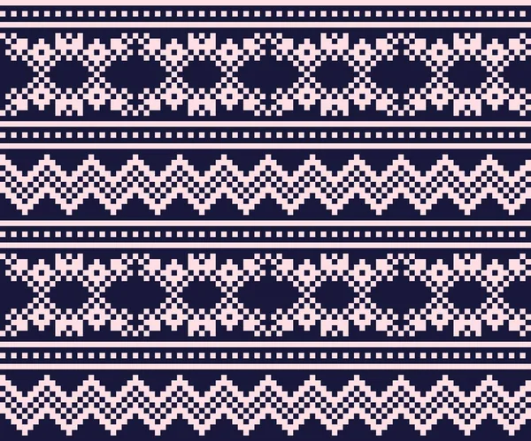 Moda Tekstil Örgü Grafikler Için Pembe Donanma Noel Panayırı Geçmişi — Stok Vektör