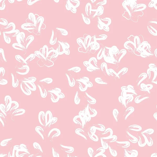Fond Brosse Floral Rose Marine Sans Couture Pour Les Impressions — Image vectorielle