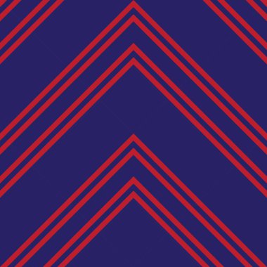 Moda tekstili ve grafikleri için uygun kırmızı ve mavi köşegen çizgili, dikişsiz arkaplan