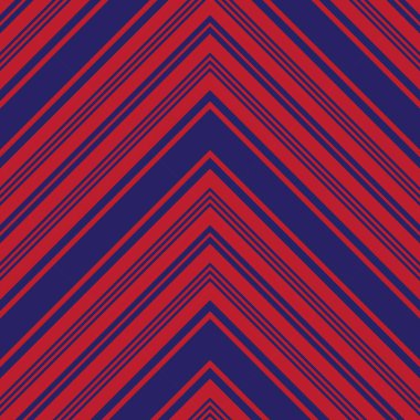 Moda tekstili ve grafikleri için uygun kırmızı ve mavi köşegen çizgili, dikişsiz arkaplan