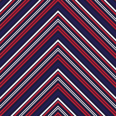Moda tekstili ve grafikleri için uygun kırmızı ve mavi köşegen çizgili, dikişsiz arkaplan