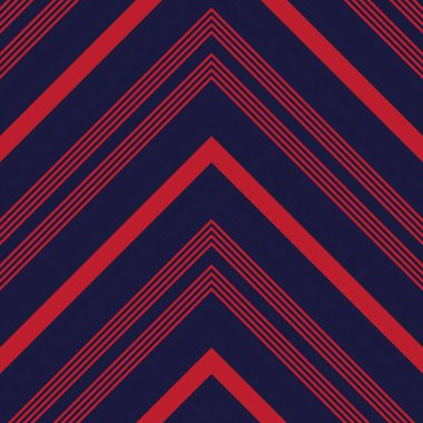 Moda tekstili ve grafikleri için uygun kırmızı ve mavi köşegen çizgili, dikişsiz arkaplan