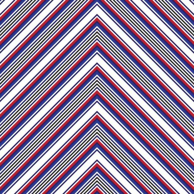 Moda tekstili ve grafikleri için uygun kırmızı ve mavi köşegen çizgili, dikişsiz arkaplan
