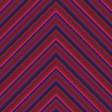 Moda tekstili ve grafikleri için uygun kırmızı ve mavi köşegen çizgili, dikişsiz arkaplan
