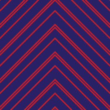 Moda tekstili ve grafikleri için uygun kırmızı ve mavi köşegen çizgili, dikişsiz arkaplan