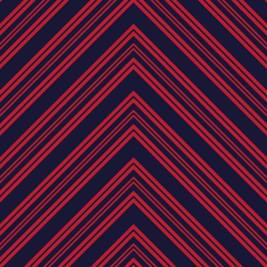 Moda tekstili ve grafikleri için uygun kırmızı ve mavi köşegen çizgili, dikişsiz arkaplan