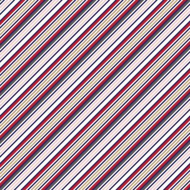 Moda tekstili ve grafikleri için uygun kırmızı ve mavi köşegen çizgili dikişsiz arkaplan