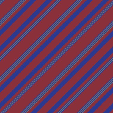 Moda tekstili ve grafikleri için uygun kırmızı ve mavi köşegen çizgili dikişsiz arkaplan