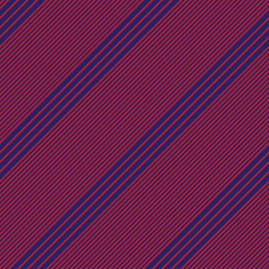 Moda tekstili ve grafikleri için uygun kırmızı ve mavi köşegen çizgili dikişsiz arkaplan