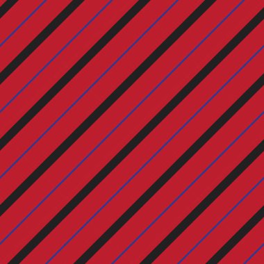 Moda tekstili ve grafikleri için uygun kırmızı ve mavi köşegen çizgili dikişsiz arkaplan