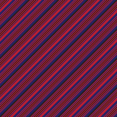 Moda tekstili ve grafikleri için uygun kırmızı ve mavi köşegen çizgili dikişsiz arkaplan