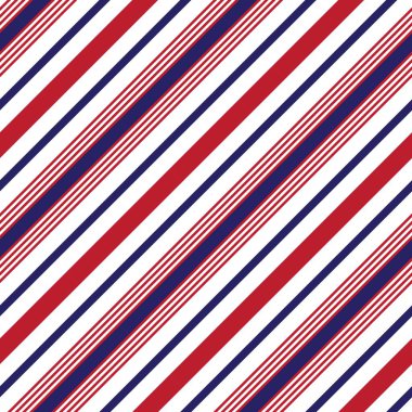 Moda tekstili ve grafikleri için uygun kırmızı ve mavi köşegen çizgili dikişsiz arkaplan