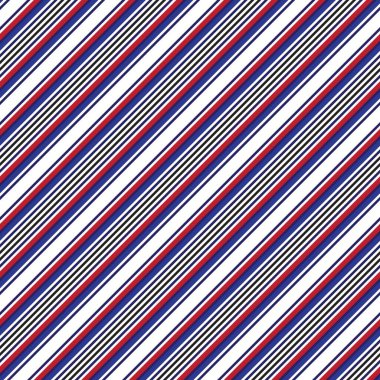Moda tekstili ve grafikleri için uygun kırmızı ve mavi köşegen çizgili dikişsiz arkaplan