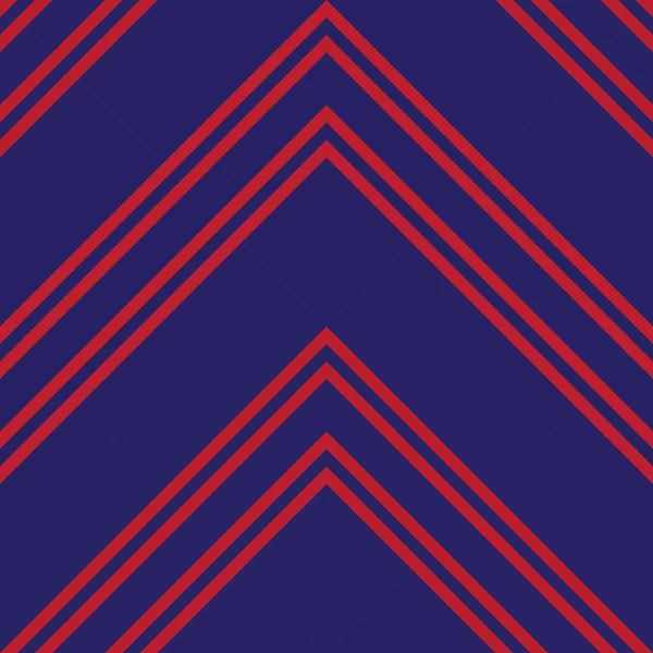 Chevron Rouge Bleu Diagonale Rayé Fond Motif Sans Couture Adapté — Image vectorielle