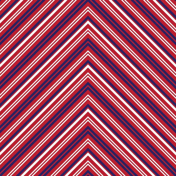 Rot Und Blau Chevron Diagonal Gestreifte Nahtlose Muster Hintergrund Geeignet — Stockvektor