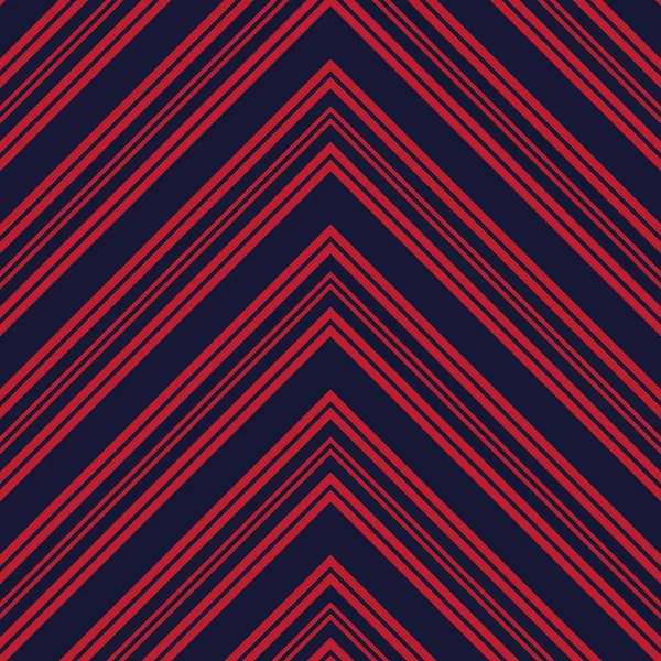 Chevron Rouge Bleu Diagonale Rayé Fond Motif Sans Couture Adapté — Image vectorielle