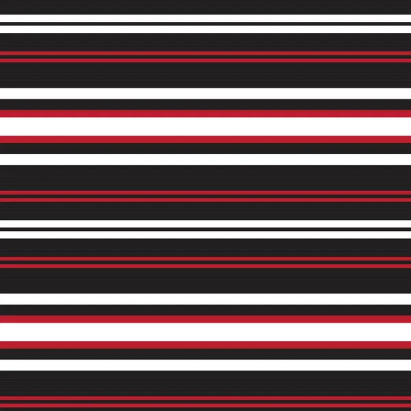 赤い水平ストライプのシームレスなパターンの背景に適したファッション繊維 グラフィック — ストックベクタ