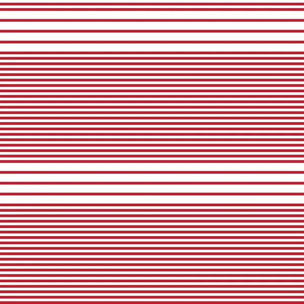 Red Horizontal Striped Seamless Pattern Background 그래픽 — 스톡 벡터