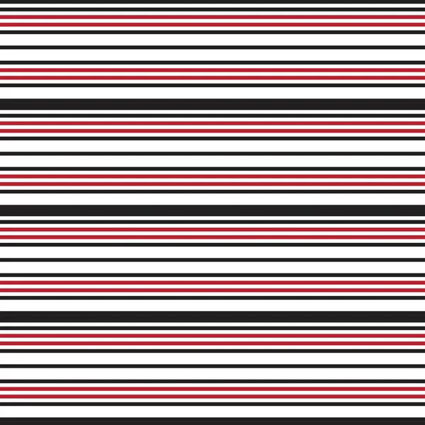 Red Horizontal Striped Seamless Pattern Background Suitable Fashion Textiles Graphics — Stock Vector