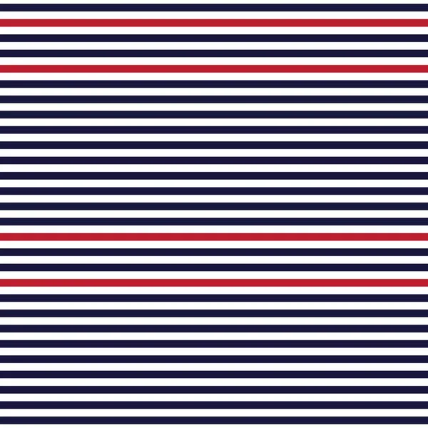 Red Blue Horizontal Striped Seamless Pattern Background 그래픽 — 스톡 벡터