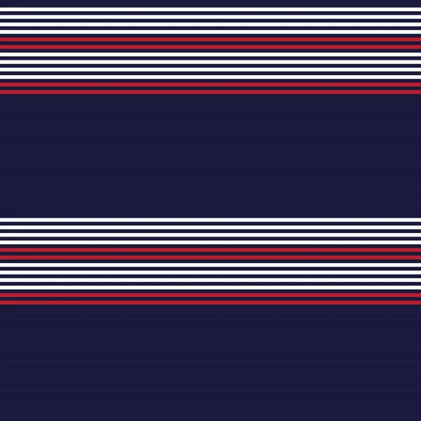 Red Blue Horizontal Striped Seamless Pattern Background 그래픽 — 스톡 벡터