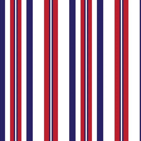 红色和蓝色垂直条纹无缝图案背景适合流行纺织品 — 图库矢量图片