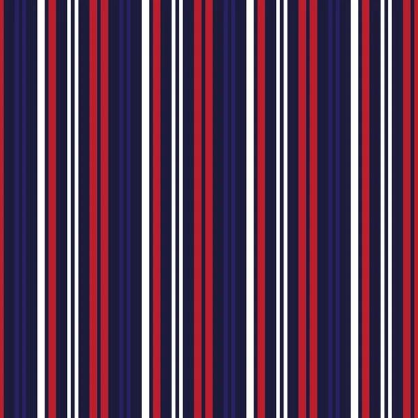 Fondo Patrón Inconsútil Rayado Vertical Rojo Azul Adecuado Para Textiles — Archivo Imágenes Vectoriales