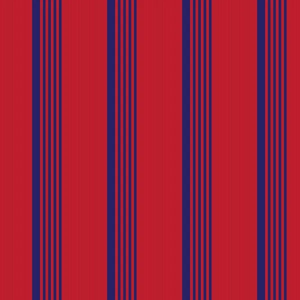 Red Blue Vertical Striped Seamless Pattern Background Suitable Fashion Textiles — Stock Vector