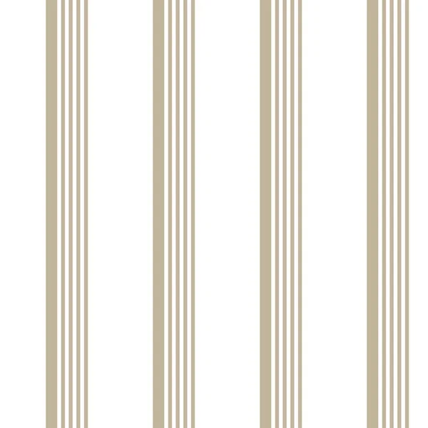 Brown Taupe Vertical Striped Seamless Pattern Background Suitable Fashion Textiles — Stock Vector