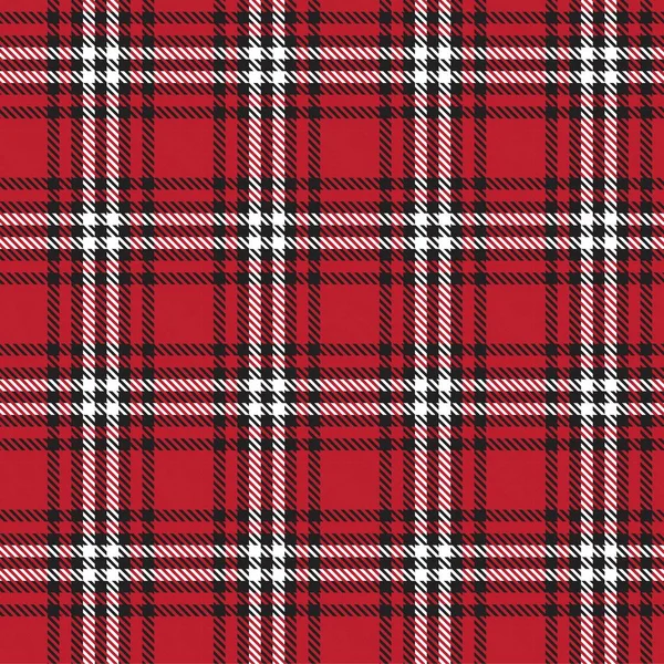 Red Glen Plaid Textuur Naadloos Patroon Geschikt Voor Mode Textiel — Stockvector