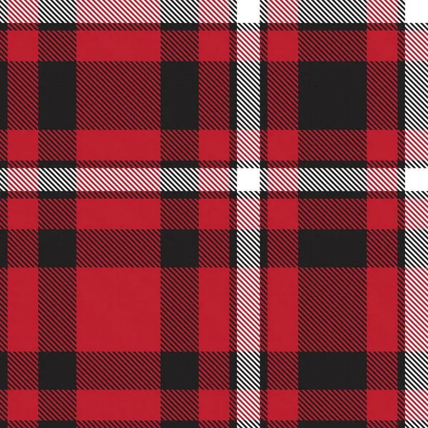 Red Glen Plaid Texturiertes Nahtloses Muster Für Modetextilien Und Grafiken — Stockvektor