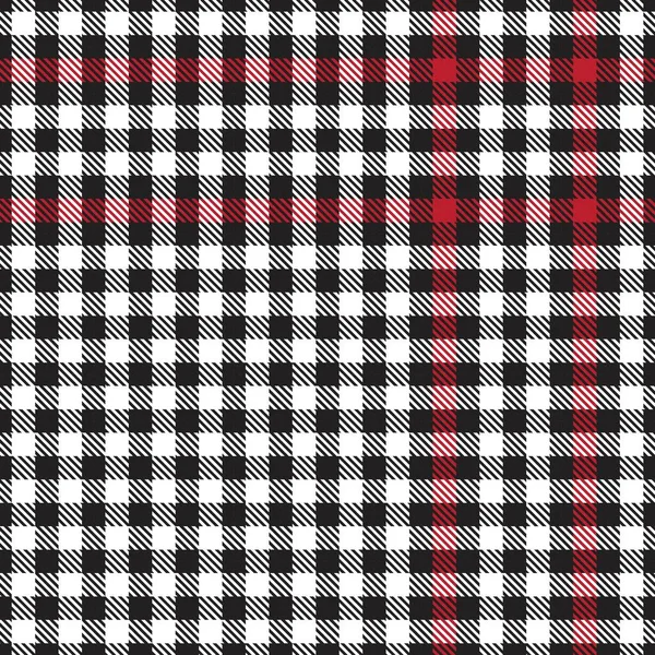 Red Glen Plaid Texturiertes Nahtloses Muster Für Modetextilien Und Grafiken — Stockvektor