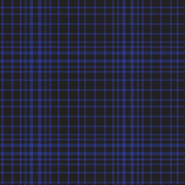 Blue Glen Plaid Texturiertes Nahtloses Muster Für Modetextilien Und Grafiken — Stockvektor