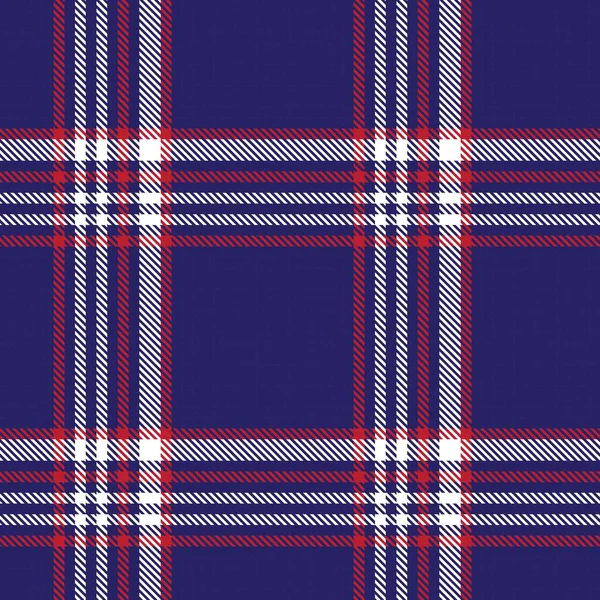 Red Navy Glen Plaid Textured Seamless Pattern Suitable Fashion Textiles — Stock Vector