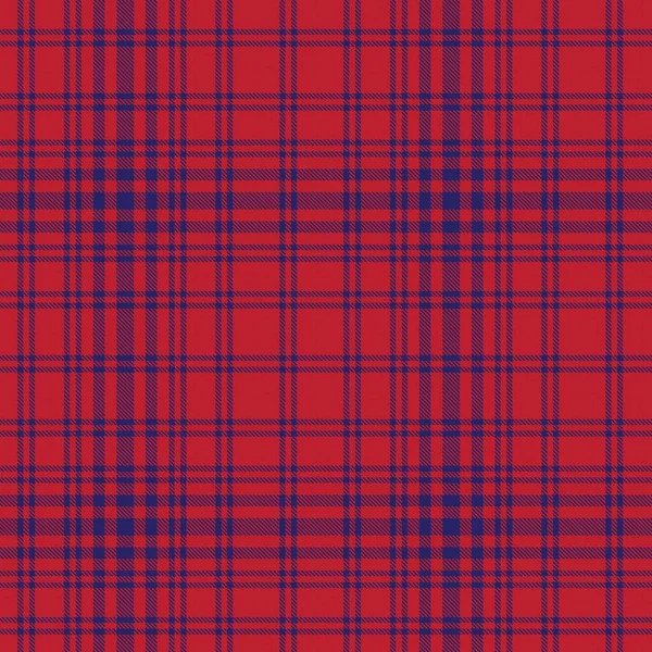 Red Navy Glen Plaid Motif Sans Couture Texturé Adapté Aux — Image vectorielle