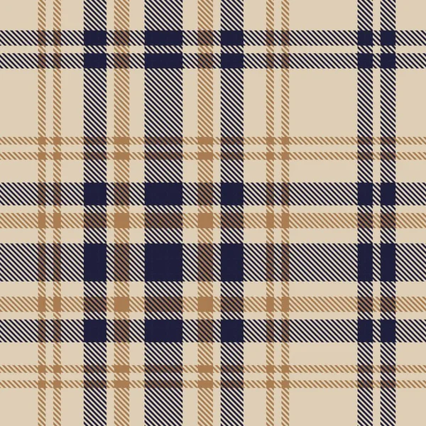 Brown Glen Plaid Texturizado Padrão Sem Costura Adequado Para Têxteis — Vetor de Stock