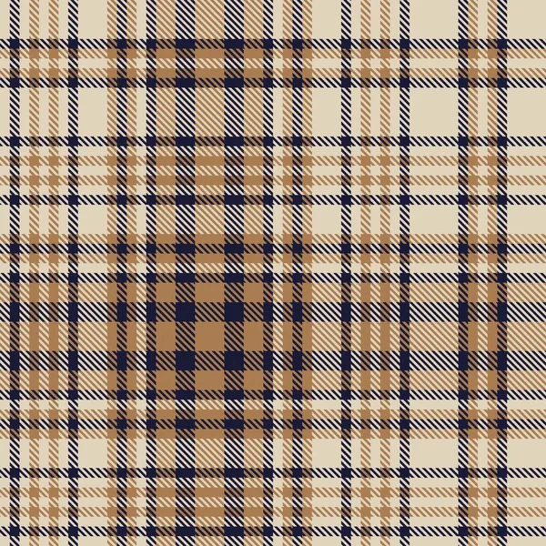 Brown Glen Plaid 직물과 그래픽에 섬유가 패턴을 텍스처화 했습니다 — 스톡 벡터