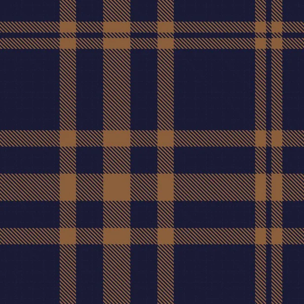 Brown Glen Plaid Texturiertes Nahtloses Muster Für Modetextilien Und Grafiken — Stockvektor