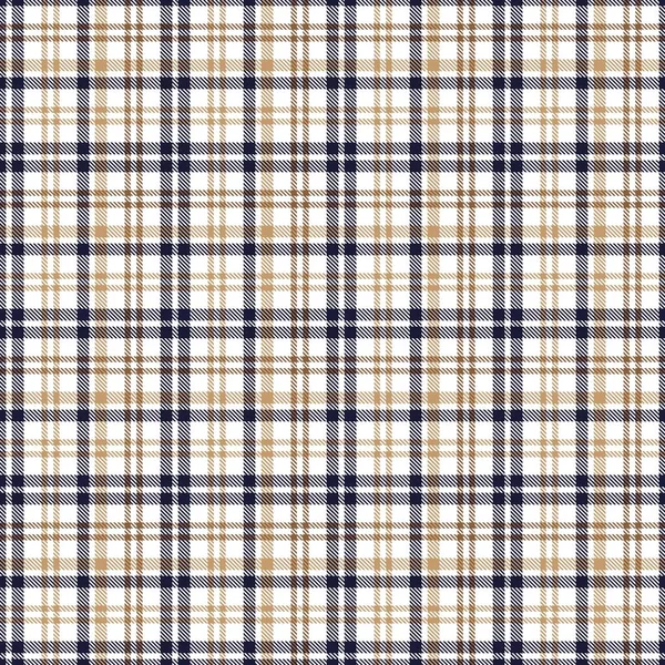 Brown Glen Plaid Texturovaný Bezešvý Vzor Vhodný Pro Módní Textil — Stockový vektor