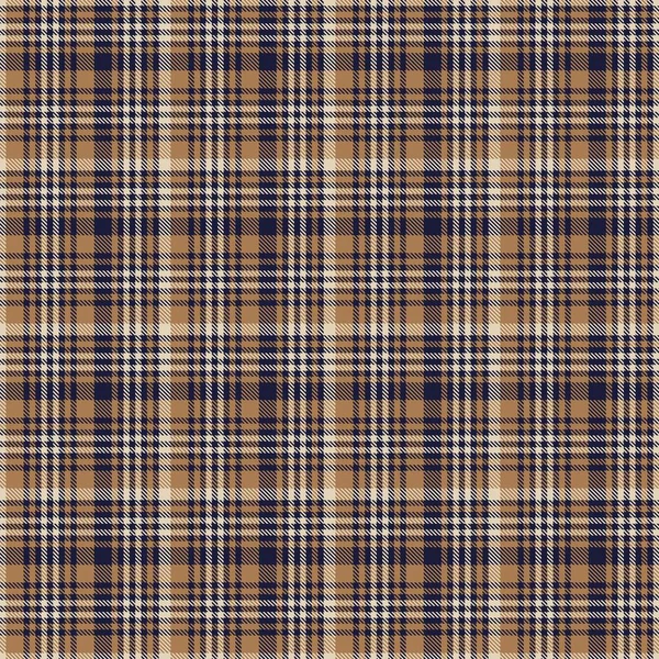 Brown Glen Plaid Texturiertes Nahtloses Muster Für Modetextilien Und Grafiken — Stockvektor