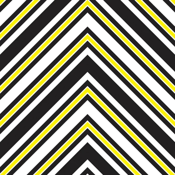 Fondo Patrón Sin Costura Rayado Diagonal Chevron Amarillo Adecuado Para — Vector de stock