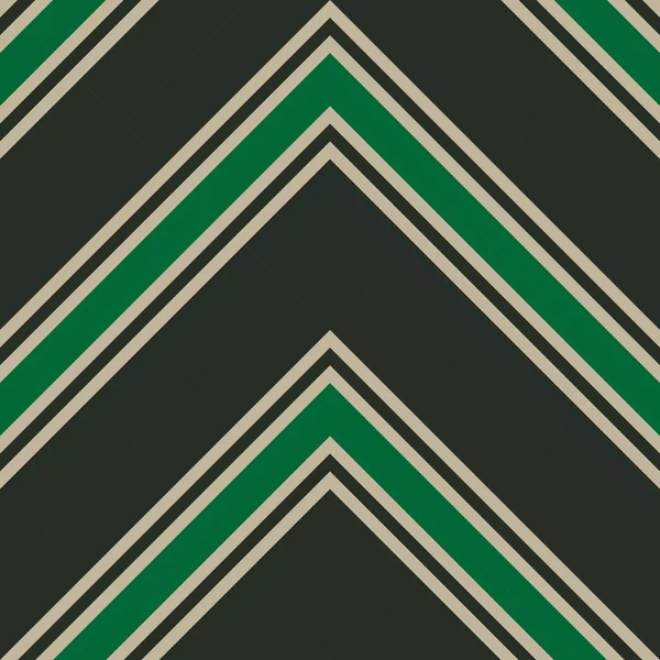 Fondo Patrón Sin Costura Rayas Diagonales Chevron Verde Adecuado Para — Vector de stock