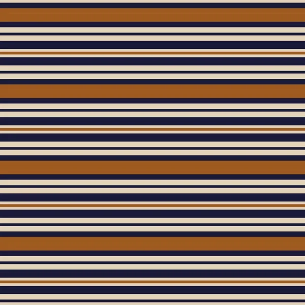 橙色水平条纹无缝图案背景适合流行纺织品 — 图库矢量图片