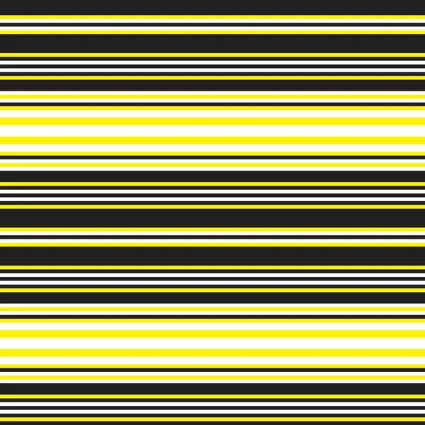 ファッション繊維 グラフィックに適した黄色の水平ストライプシームレスなパターンの背景 — ストックベクタ