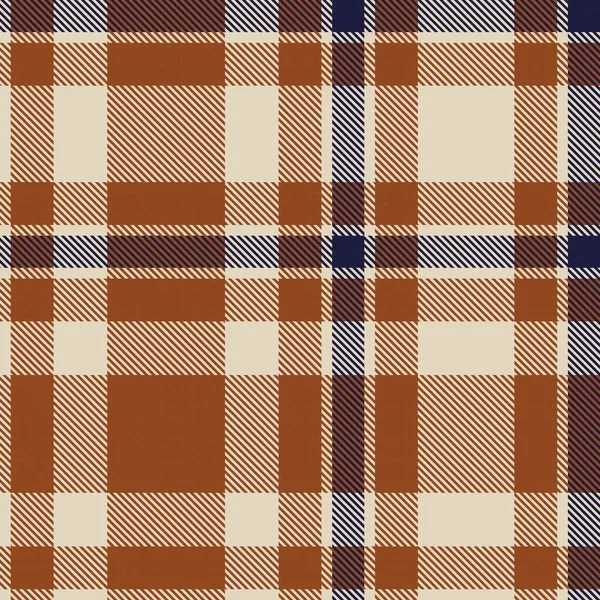 Oranje Glen Plaid Textuur Naadloos Patroon Geschikt Voor Mode Textiel — Stockvector