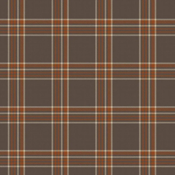 Orange Glen Plaid Texturiertes Nahtloses Muster Für Modetextilien Und Grafiken — Stockvektor