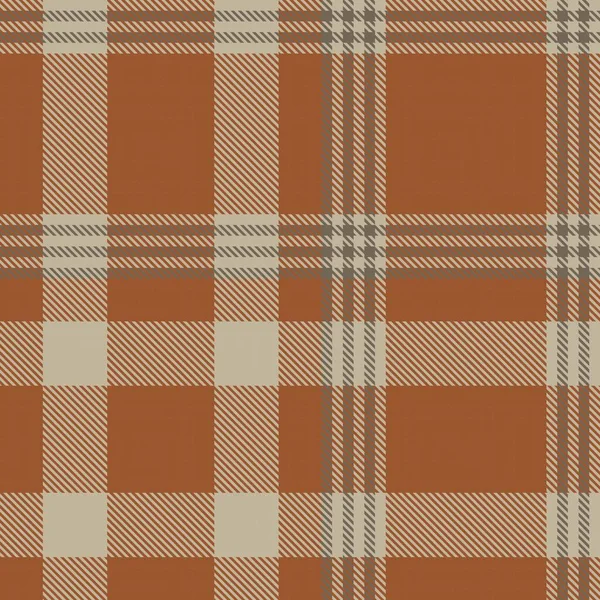 Oranje Glen Plaid Textuur Naadloos Patroon Geschikt Voor Mode Textiel — Stockvector