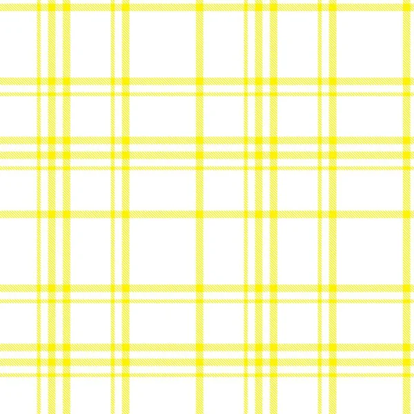 Sárga Glen Plaid Texturált Zökkenőmentes Minta Alkalmas Divat Textil Grafika — Stock Vector